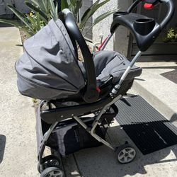 Infant Car Seat, Base, and Stroller