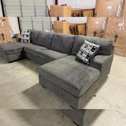 Smoke 3-PIECE DOUBLE CHAISE SECTIONAL