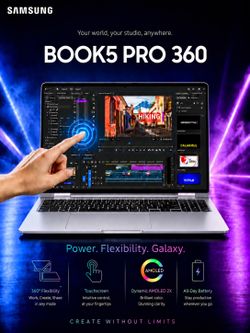 🔥16” Samsung Galaxy Book5 Pro 360 | 2-in-1 Touchscreen Laptop Bundle - Wireless Keyboard & Mouse | S-Pen | 3K Display Book 5 Pro 360 | Brand New 🔥