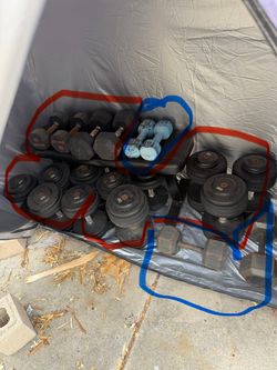 Dumbbell Weight Set. Full Set @ .40p/lb - $325 (Bay Park)