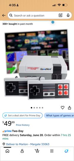 Retro Game Console, AV Classic Mini Video Game Consoles Built-in with 620 Games Dual Players Mode Console with 2 Controllers Handheld Games for Kids &