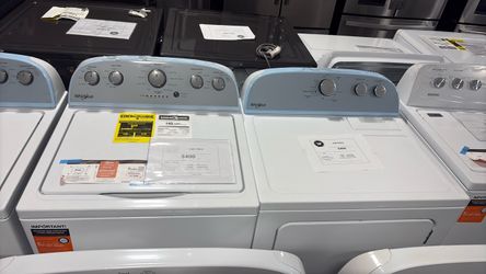 Whirlpool Topload Washer Gas Dryer Set