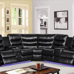 Black LED sectional 