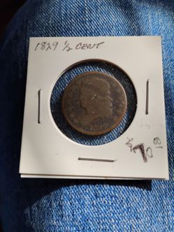 1829 1/2 cent