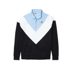 NWT Fila Women's Ekanta 1/4 Zip: Black, Pale Blue, White L, XXL