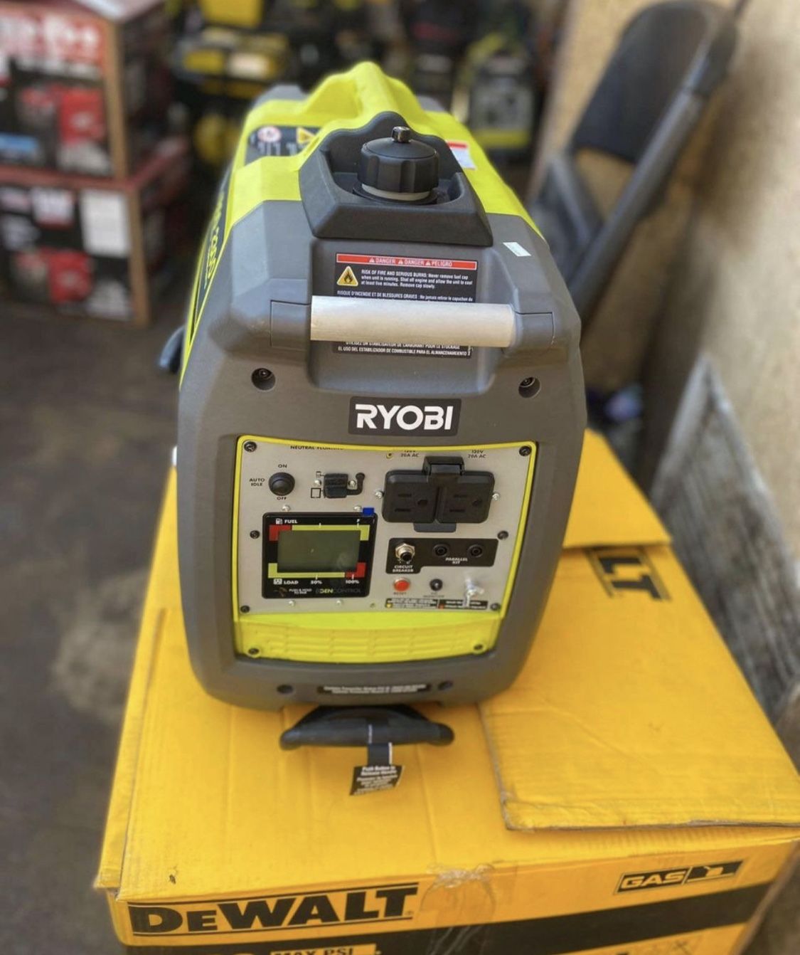 RYOBI 2300 Watt Recoil Start Bluetooth Super Quiet Gasoline Powered Digital Inverter Generator with CO Shutdown