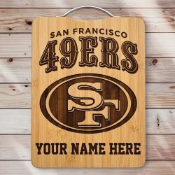 SF 49ers Engraved cutting board