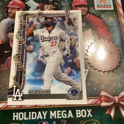 2025 Topps Holiday Teoscar Hernandez #H164 Dodgers Baseball trading card