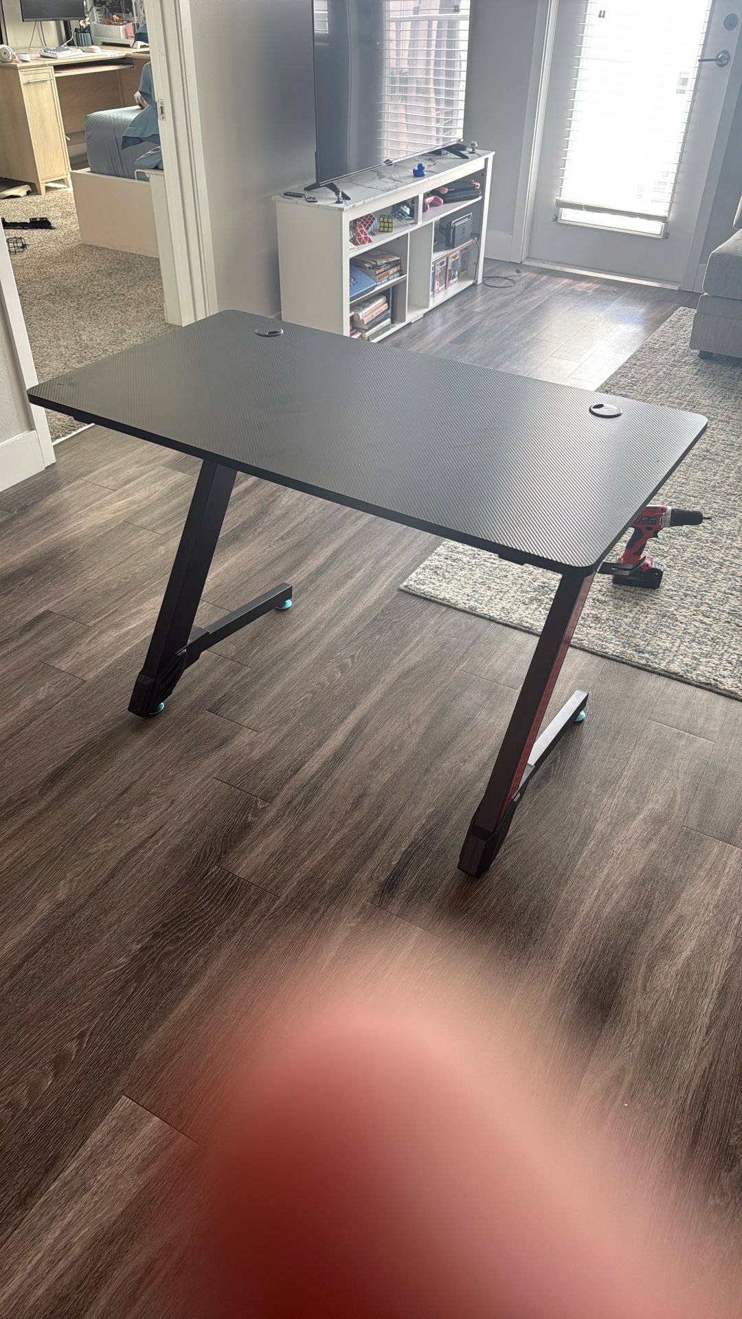 Small Desk With Cable Management Tray