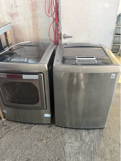Lg top load washer and electric set