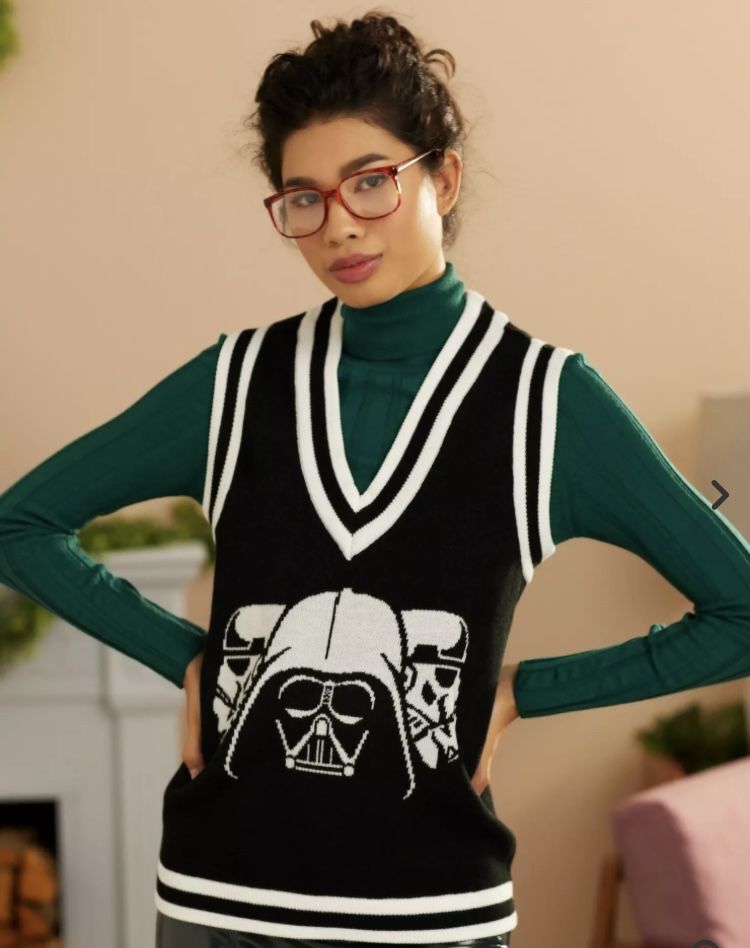 Her Universe Star Wars Dark Side Sweater Vest Her Universe Exclusive Sz Small