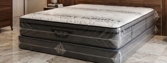 Brand new king pillowtop + free box spring as a gift