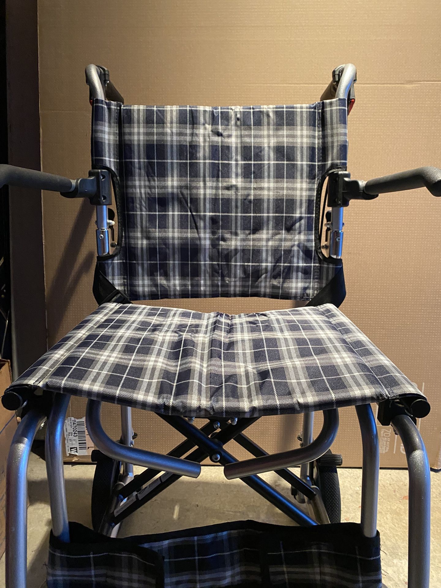 Brand New HEALTHLINE Transport Wheelchair with Bag and Aluminum Walker Combo Set!
