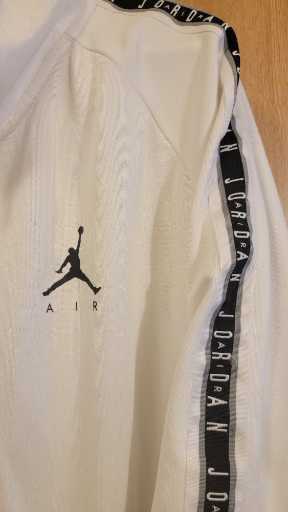 Nike Air Jordan Jumpman Track Jacket White Black 