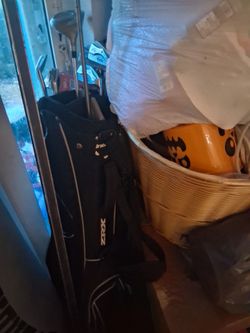 Golf bag with all you need including over 50 golf balls different kinds