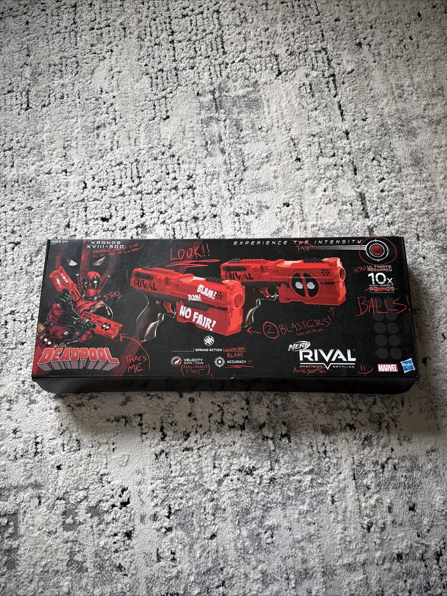 NERF RIVAL DEADPOOL KRONOS XVIII-500 DUAL Pack/VHTF LIMITED EDITION