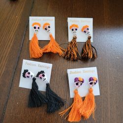Halloween, Dia De Muertos, Aretes, Earrings 