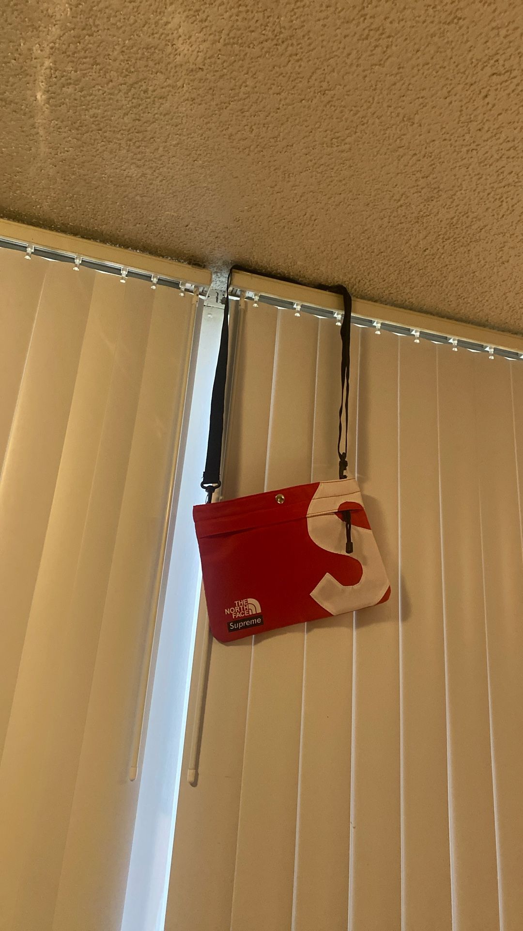 Brand New S Logo Supreme North Face Red Side Bag