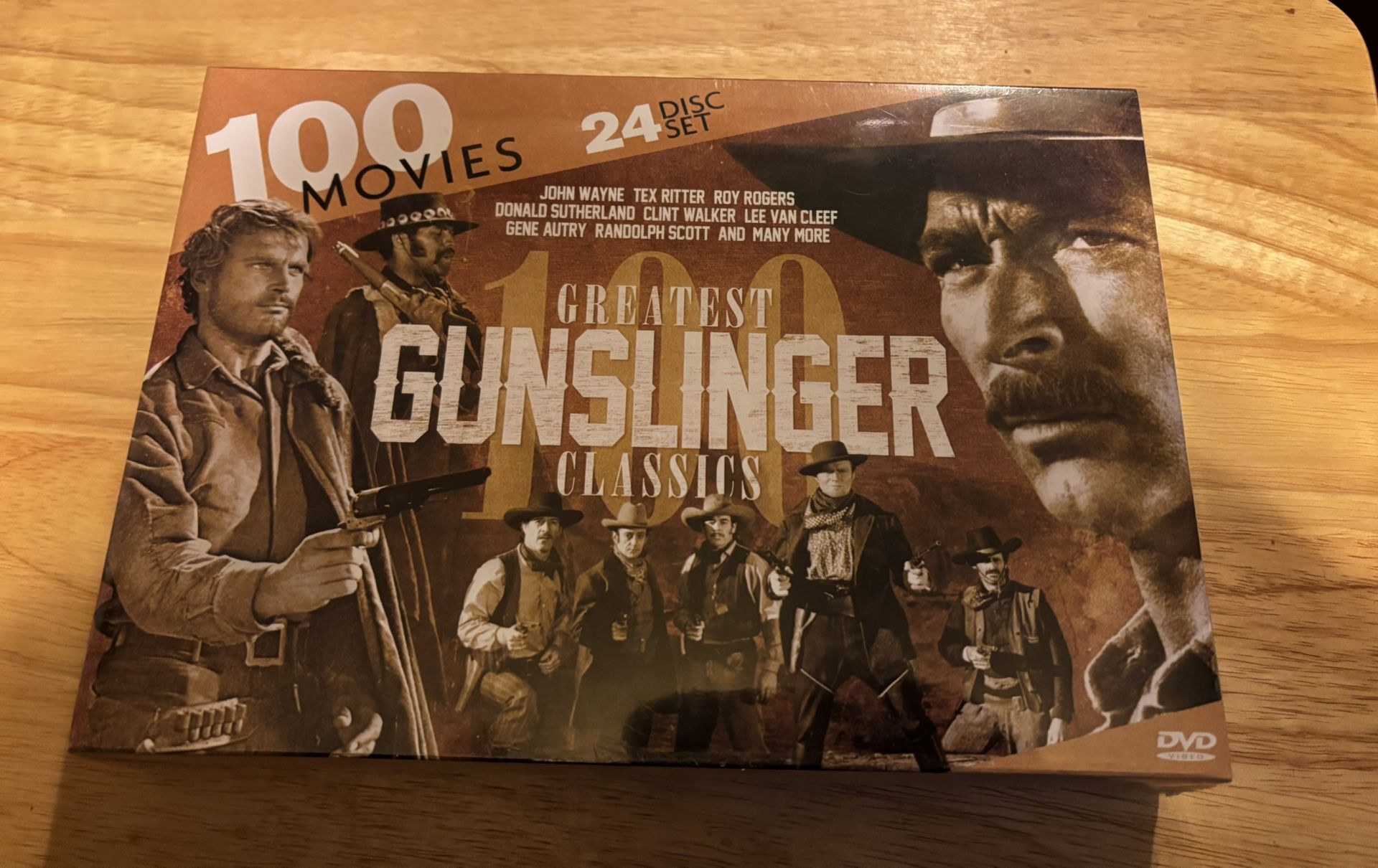 100 Greatest Gunslinger Classics Western Movies 24 Disc Set DVD New SEALED 2012