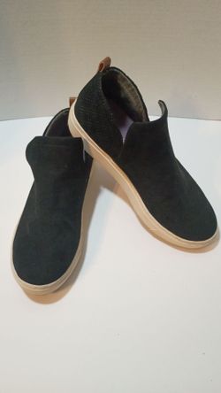 Black Suede Slip-On Sneakers Size 8M