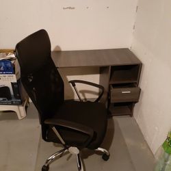 Computer Desk And Chair 