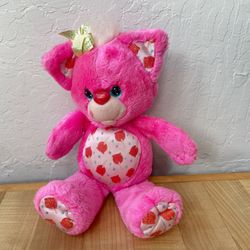 Vintage 1991 Party Yum Yum Candy Apple Cat Plush Stuffed Animal Toy