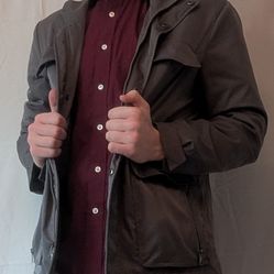 Kenneth Cole awareness men's modern fit field jacket - charcoal - medium