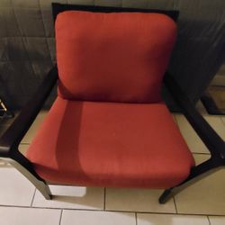 BIG RED ARMCHAIR