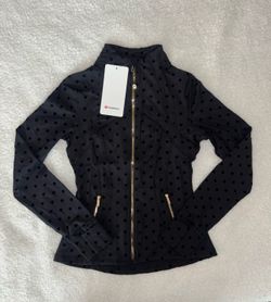 Lululemon Define Jackets – NWT Polka Dot (Gold & Black Hardware)