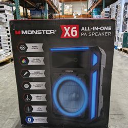Monster X6 All-in-One PA Bluetooth Speaker System