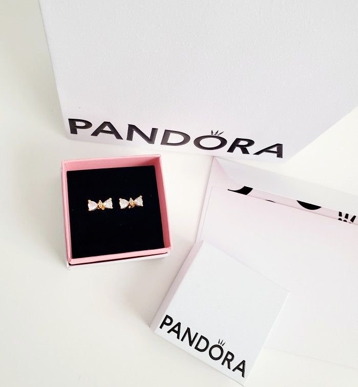 Pandora Earrings 14k Gold