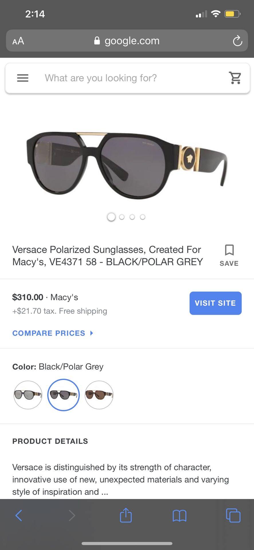 Brand new Versace sunglasses