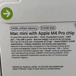 Apple Mac Mini MCX44/LL/A Model A3239 New In Box