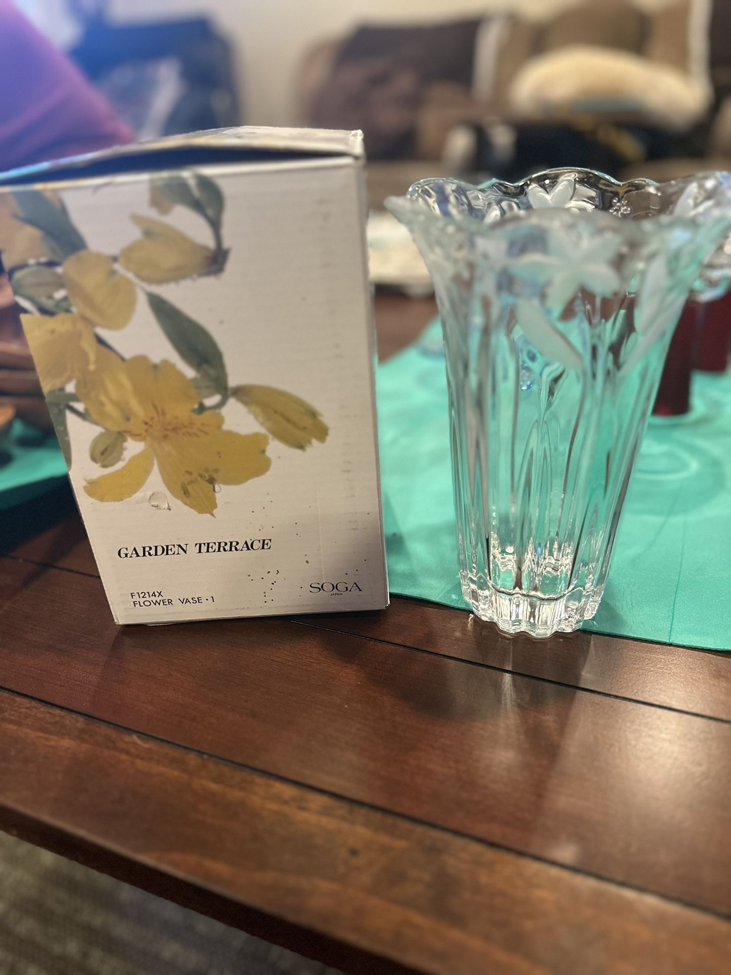 Soja Japan Garden Terrace Crystal Vase