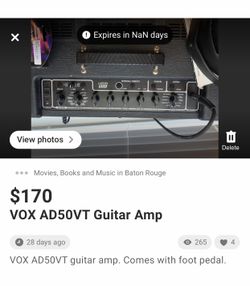 VOX AD50VT Guitar Amp