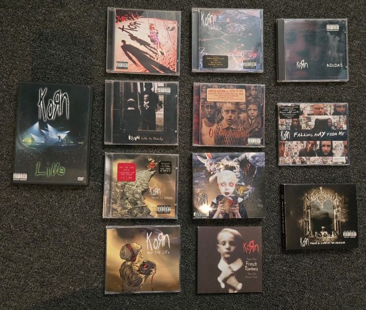 Korn - DVD and CDs - Lot of 12 Total