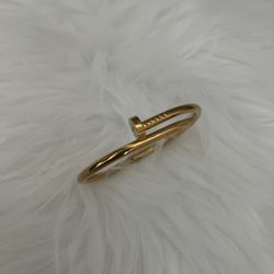 Gold Plated Nail Bangle New 