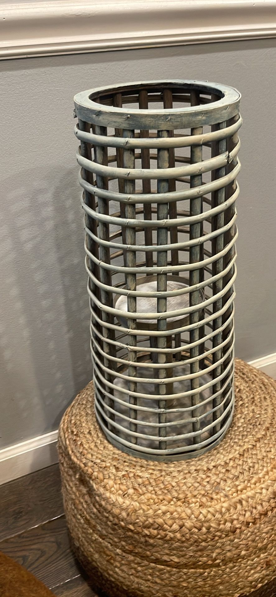 Rustic beachy candle holder