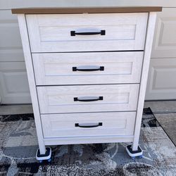 4 Drawer Dresser with black pulls