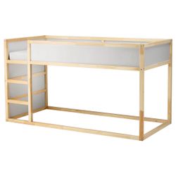Ikea Reversible bed, white/pineTwin