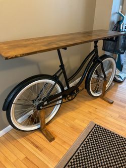 Bicycle table - hand crafted