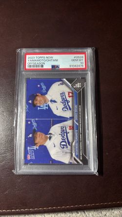 2023 Topps OffSeason Debut Ohtani/Yamamoto PSA Gem Mint 10