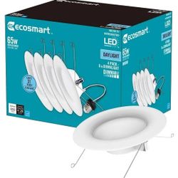 4 Pack Ecosmart Integrated Led Recessed Trim 2700k