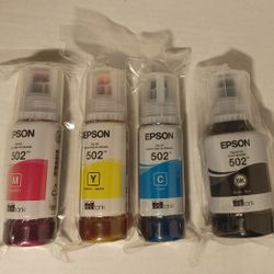 Epson Genuine Tank Ink Refills Expire 06/2028 New, Sealed