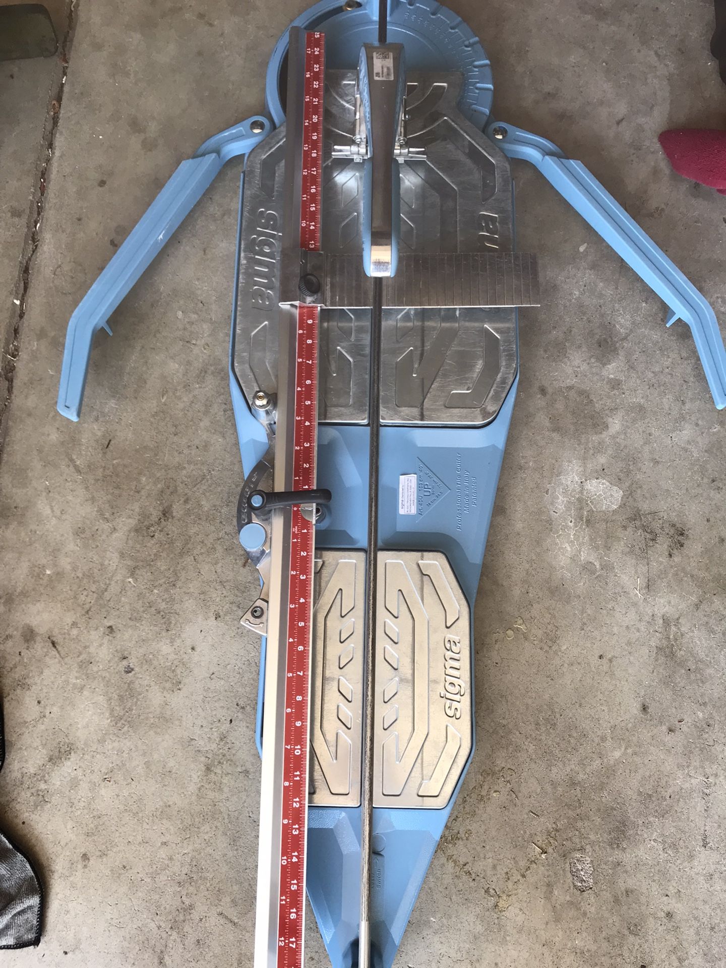 Sigma Tile Cutter Almost Brand New 40.5 With The New Handle Retails For $1,035.00 Plus Tax