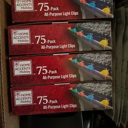 75 Pack All Purpose Light Clips