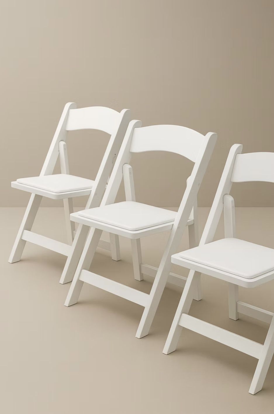 White Resin Event Chairs