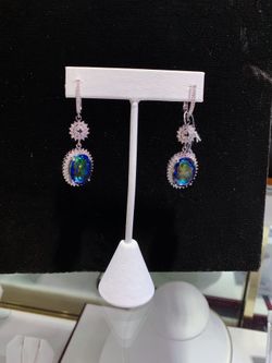 Beautiful silver dangle earrings