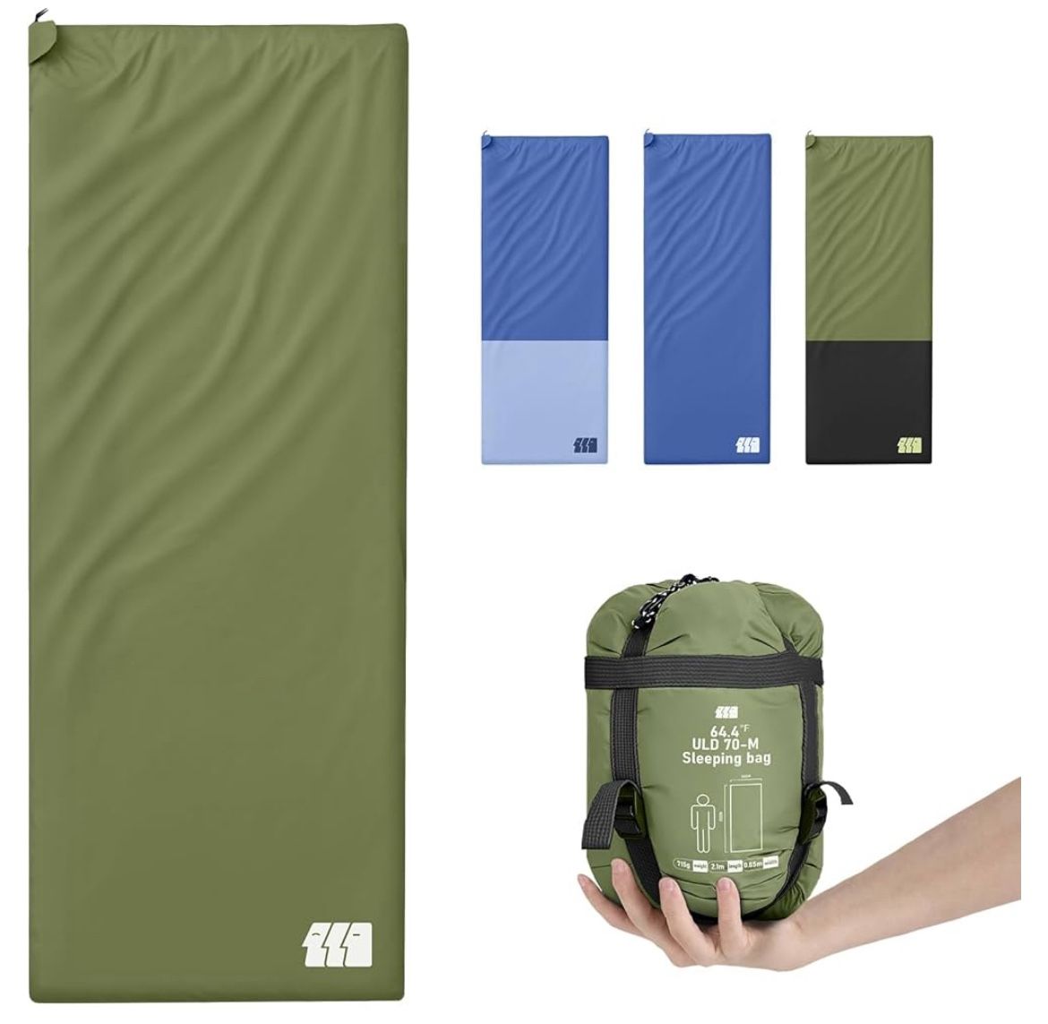 New!! Ultralight (1.5 Lb) Warm Weather Sleeping Bag. Great For Camping, Backpacking, Hiking And More $14 (#627)