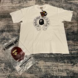 Bape x Chrome White T-shirt